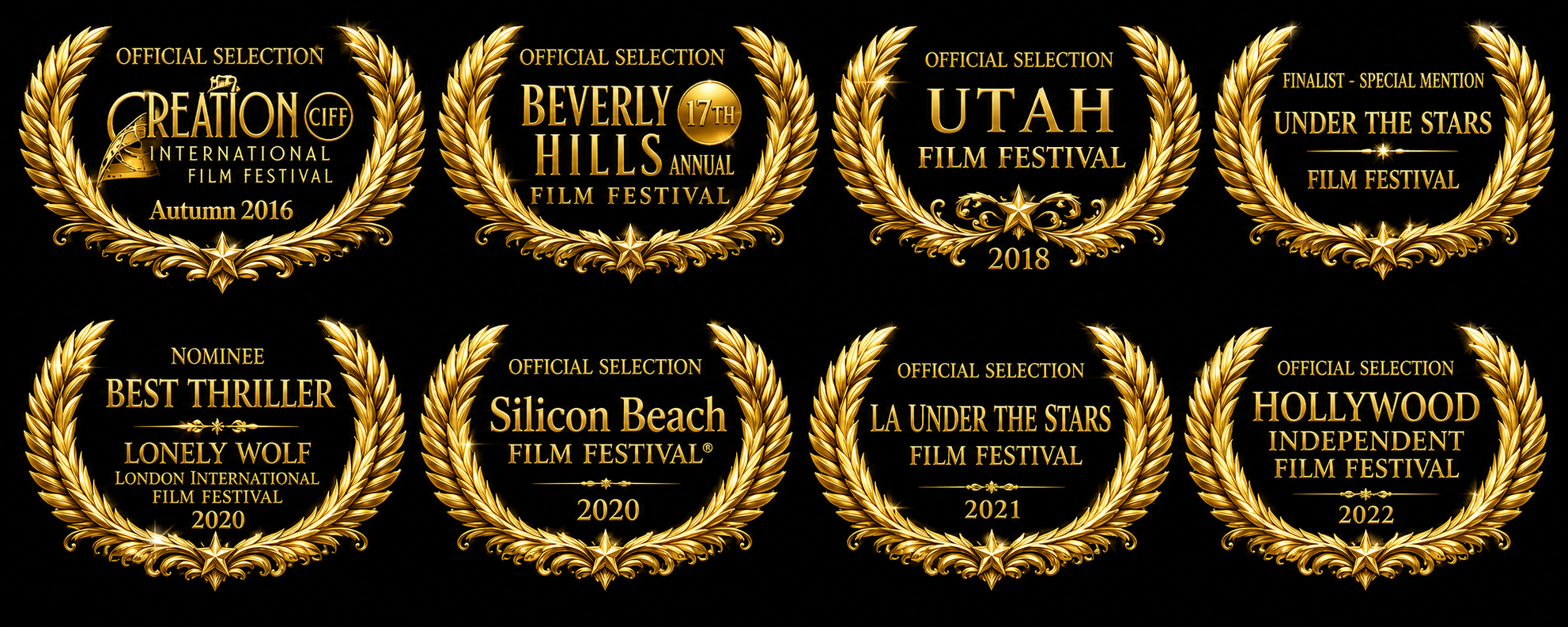 Official festival laurels for Lori Lyle Films